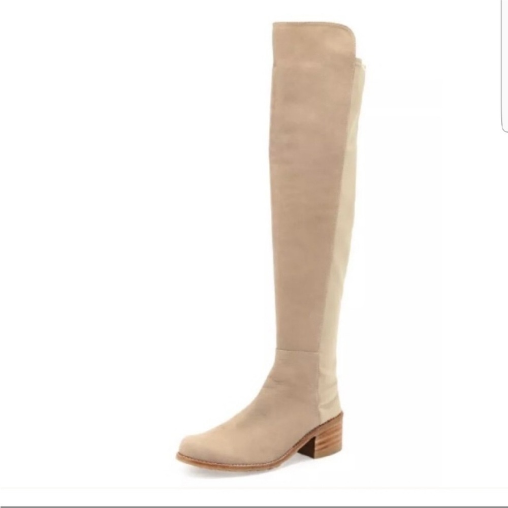 Stuart Weitzman Beige Over the Knee Boots